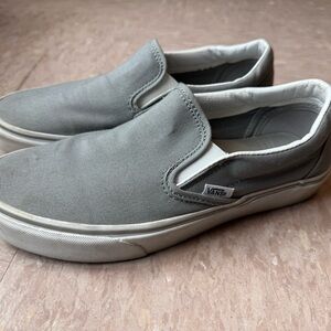 Vans Gray Slip-On Sneakers